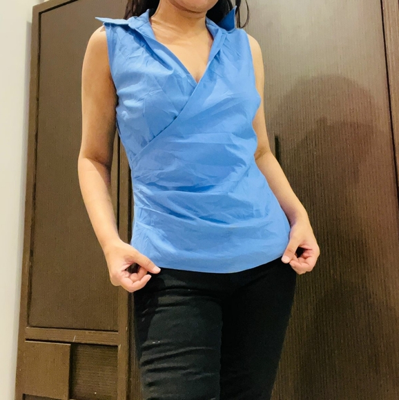 EXPRESS blue top - Picture 4 of 15